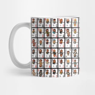 Set of All 54 Pixelrockstars Playing Cards Mug